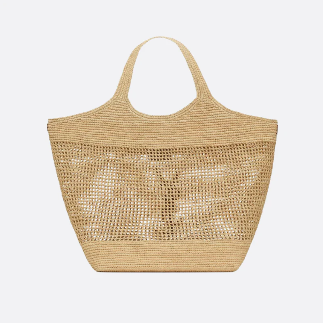 Raffia-Handtasche