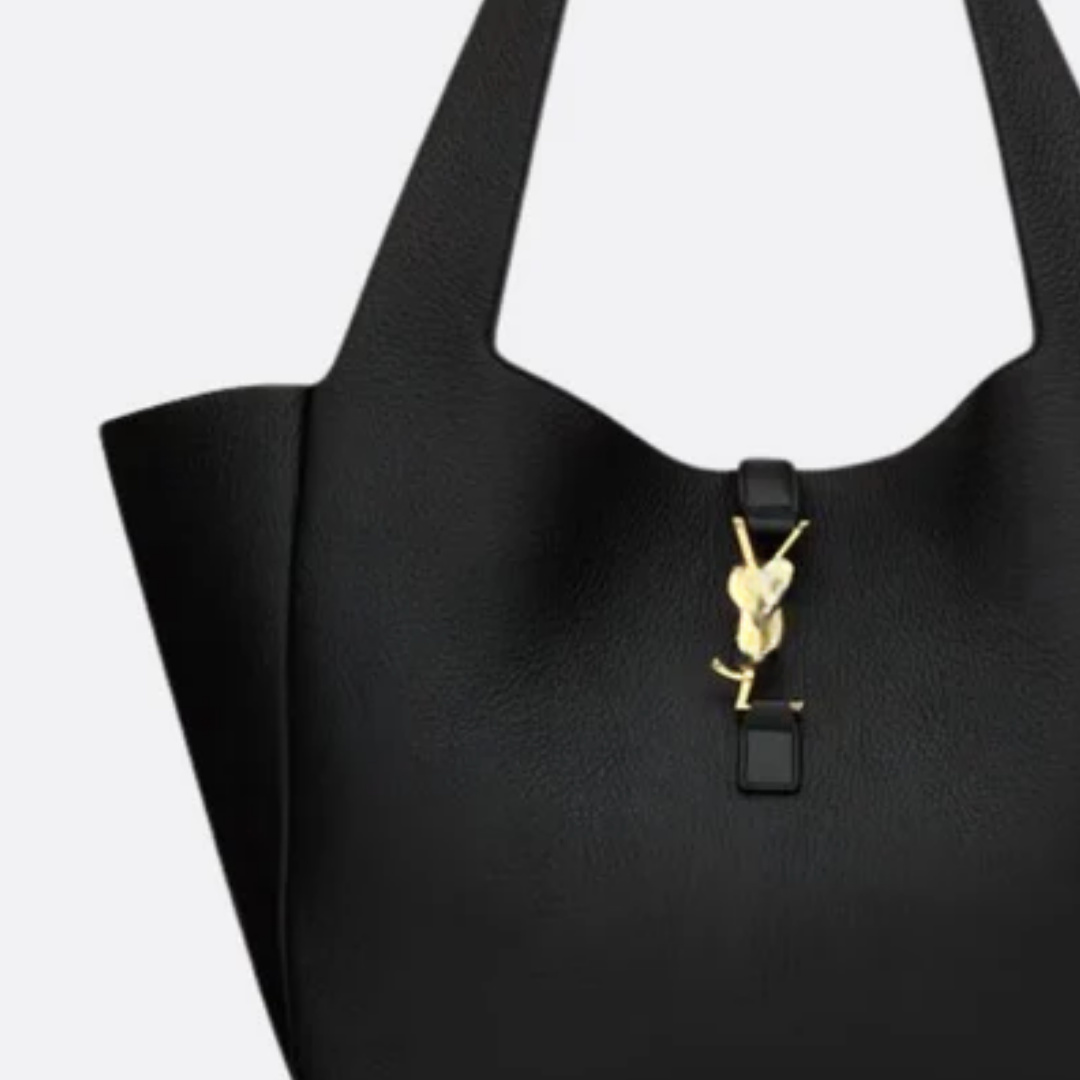 Genarbte Ledertasche